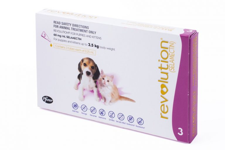 Revolution Kitten and Puppy up to 2.5kg (3 Pack) - 3 Stone Vets Ltd